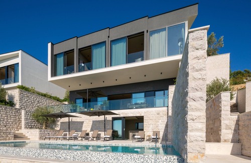 Orasac Villa | 5 Bedroom Villa Frida with Infinity Pool Overlooking Adriatic Sea