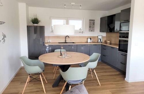 Schillig Apartment | 50.2.M Ankerplatz - Modern, high-quality vacation apartment, sauna, large balcony,