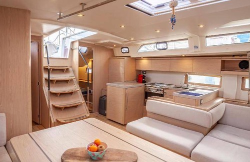 Central Macedonia Boat Rental | 54 m² Houseboat ∙ 1 bedroom ∙ 6 guests