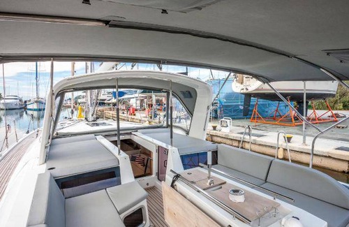 Central Macedonia Boat Rental | 54 m² Houseboat ∙ 1 bedroom ∙ 6 guests