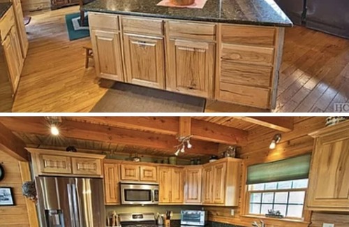 Franklin Cabin | 5BR 4 Ba 3800 sf Riverfront Mtn Lodge on 5 acres w Gameroom, Hot Tub, Fire Pits