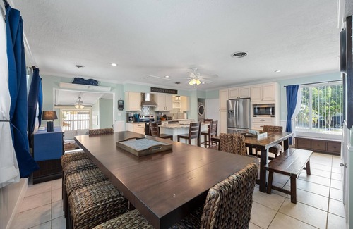 Cocoa Isles House | 5BR Beach House: Heated Pool, Hot Tub & Tiki Bar