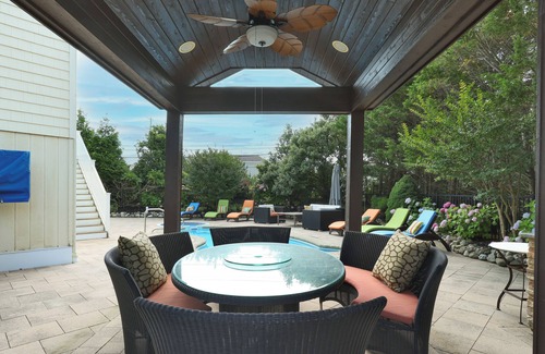 Loveladies House | 6-bedroom LBI house w heated pool, ocean views, outdoor entertaining area
