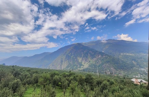 Manali Villa | 6 bedroom villa with stunning views of apple orchard & waterfalls. Pet friendly
