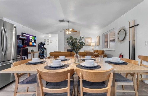 North Las Vegas House | 6 BR Oasis with Pool, Pickle Ball, Golf & More!