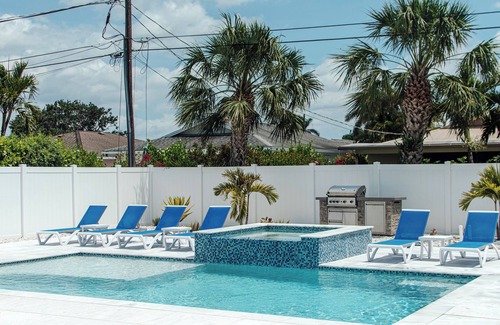 Naples Park House | 664 Naples Beach Paradise-Your Next Vacation Spot with Private Pool & Spa