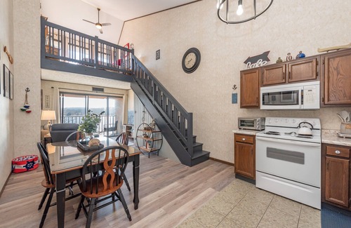 Thayerville Condo | 708H - Lakefront Studio Condo with Private Balcony, Free WIFI!