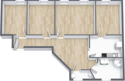 Cannstatt-Mitte Resort | 76 m² Private room ∙ 1 bedroom ∙ 1 guest