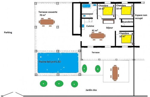 Carcassonne House | 80 m² Gîte ∙ 3 bedrooms ∙ 6 guests