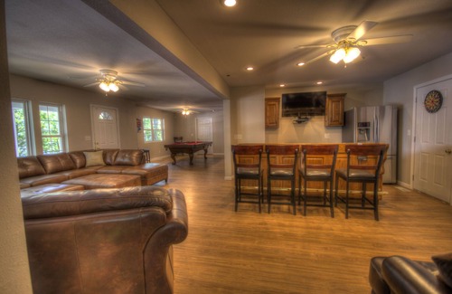 Osage Beach House | 8500 sf, Sleeps 48 in beds, Pool, Hot Tub, Game Rm, 300 ft lake front, In town