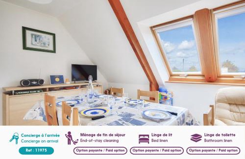Erquy Apartment | 850m de la plage, appartement pour 5 avec jardin