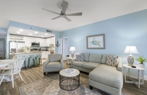 Panama City Beach Condo | 8th Floor Condo just Steps from the Beach! Seaside Jewel at Laketown Wharf 828