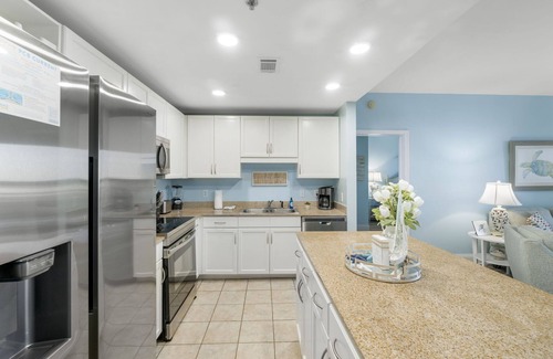 Panama City Beach Condo | 8th Floor Condo just Steps from the Beach! Seaside Jewel at Laketown Wharf 828