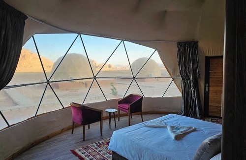 Wadi Rum Hotel | 9-bedroom campground in peaceful Disah with WiFi, AC