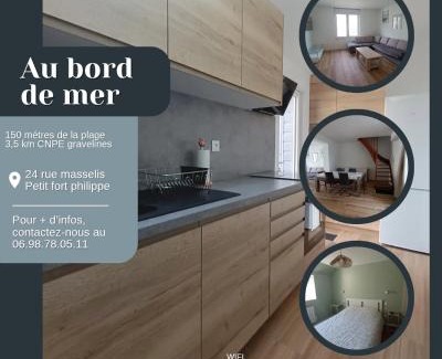 Petit-Fort-Philippe House | A 1min a pied de la plage Petit fort Philippe