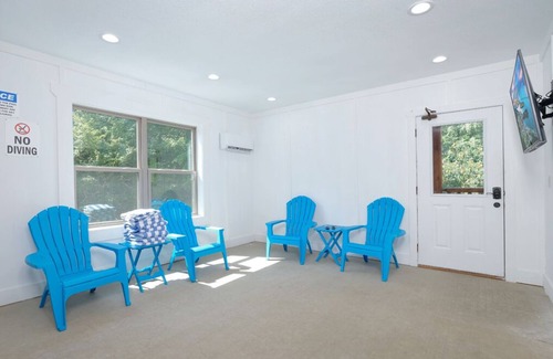 Sevierville Cabin | A Bear's Creek Plunge | Private Indoor Pool, Soak in the hot tub, Shoot pool