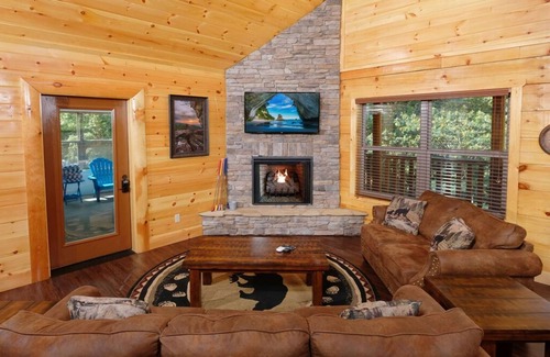 Sevierville Cabin | A Bear's Creek Plunge | Private Indoor Pool, Soak in the hot tub, Shoot pool