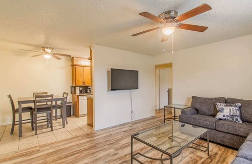 Lawton Apartment | A bedroom in close proximity to Fort Sill!