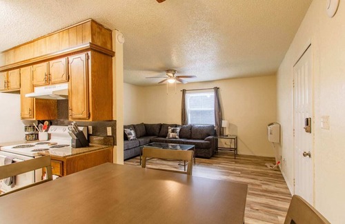 Lawton Apartment | A bedroom in close proximity to Fort Sill!