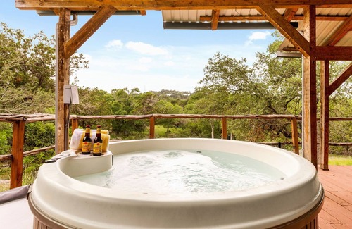 Canyon Lake Cabin | A perfect retreat from today's hectic pace and stressful lifestyle. Located just three miles from scenic Canyon Lake, The Cedar Cabin Retreat is a beautiful one bedroom Hill Country log cabin.