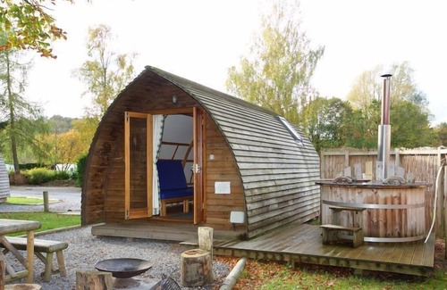 Crieff Cabin | A premium wigwam with hot tub that sleeps 4 guests, 2 adults are included.