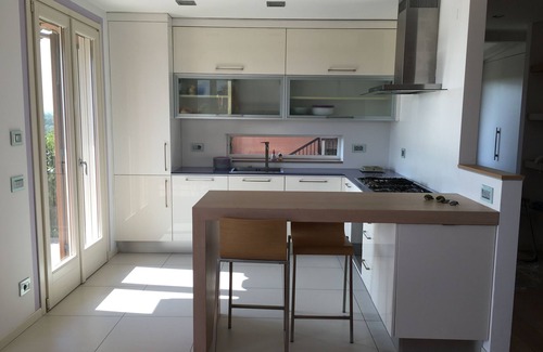 Padenghe sul Garda Apartment | A quiet terrace with a breathtaking view of Lake Garda