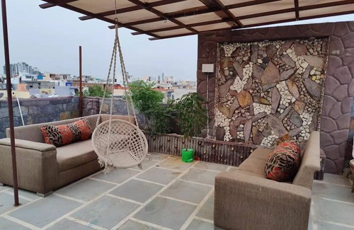 New Delhi House | A Roof to Remember. Swiss cottage & private pooln