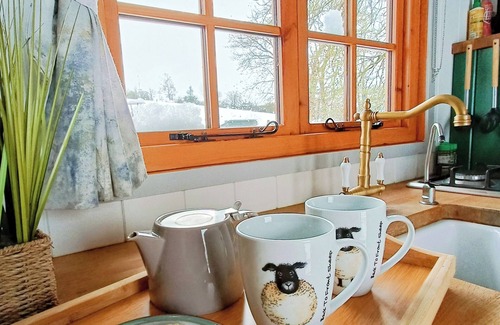 Enniskillen Bed & Breakfast | A shepherd's hut retreat with a private wood fired hot tub in County Fermanagh