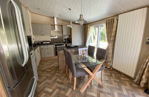 Langham House | A spacious lodge with one master double with en suite shower room.