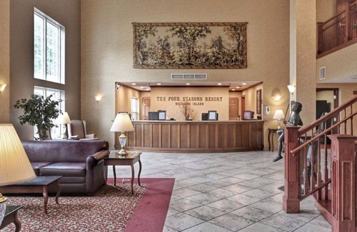 Pembine Apartment | Accessible King Suite with Kitchen | On-Site Eats!