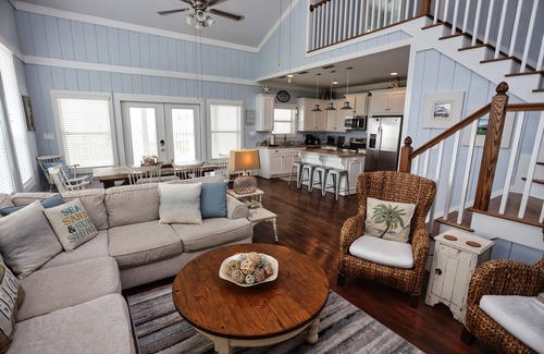Crystal Beach House | Across from beach! 280 ft. from sand, expansive deck, enjoy the 🔆 & ocean view