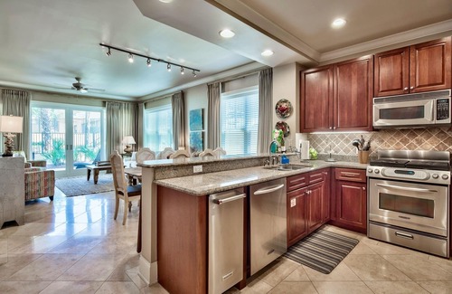 Santa Rosa Beach Condo | Adagio G105, close to the private beach walkover, gym, hot tub, heated pool!