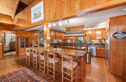 Rockville House | Adam's Creek Home, Deep Water on River and Wetlands with Floating Dock