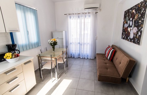 Perissa Apartment | Adelphi Apartments Two-Bedroom Apartment with Terrace Sleeps 5
