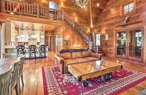 Long Lake House | ADK Lakeside Lodge and Lakeside Cottage with 510' of waterfront, beach & island!