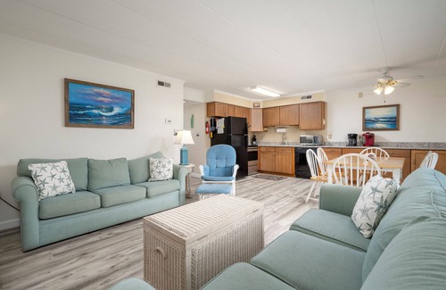 Midtown Ocean City Condo | Adorable 2nd Floor Condo w/side views of the Ocean & Bay from the oversized balcony