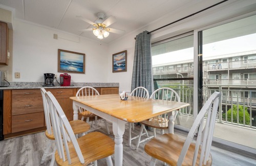 Midtown Ocean City Condo | Adorable 2nd Floor Condo w/side views of the Ocean & Bay from the oversized balcony