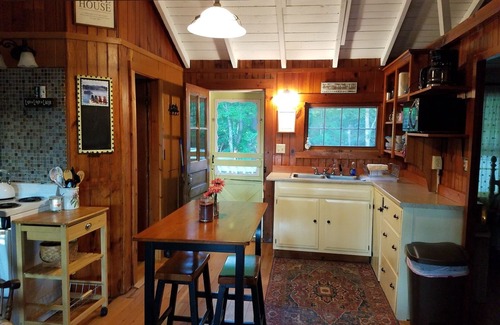 Bridgton Cabin | Adorable cottage set among tall pines with sandy beach -only .5 mile from town.