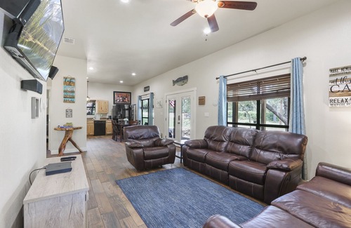 Fischer House | Adorable Pet Friendly Cottage with Private Pool, Hot Tub, and Fire Pit!