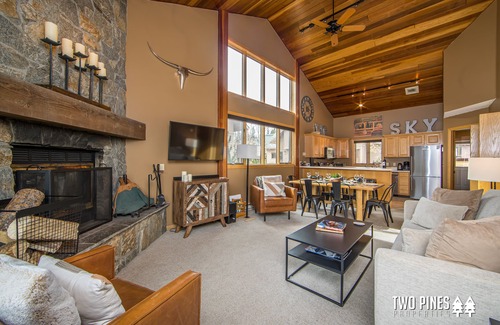Big Horn House | Adorable Ski-In/Out Big Horn! Walk to Big Sky Resort! Cozy Fireplace!