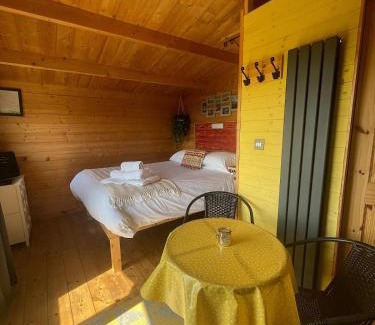 Rhosybol House | Adult only en-suite Glamping Hut with a Private Hot Tub, Fenced Garden, FirePit, BBQ and Dog Friendly! Located in a Peaceful setting with gorgeous countryside views on Anglesey, North Wales