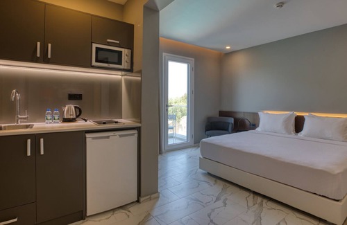Cesme Apartment | AEGEAN Apartments Cesme - Studio Room, Double Bed with Kitchen