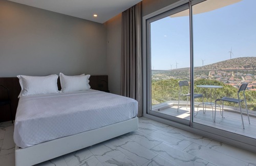Cesme Apartment | AEGEAN Apartments Cesme - Studio Room, Sea View, Double Bed with Kitchen