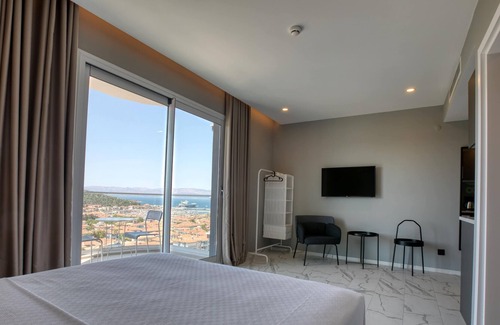 Cesme Apartment | AEGEAN Apartments Cesme - Studio Room, Sea View, Double Bed with Kitchen