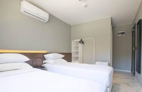 Cesme Apartment | AEGEAN Apartments Cesme - Comfort Room, Twin Bed with Garden View