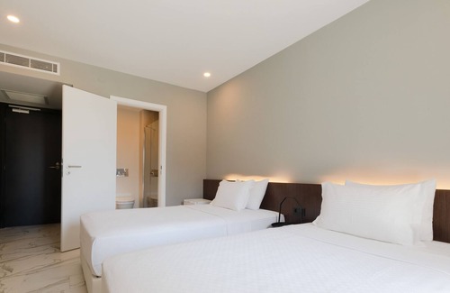 Cesme Apartment | AEGEAN Apartments Cesme - Premium Room, Twin Bed with Garden View