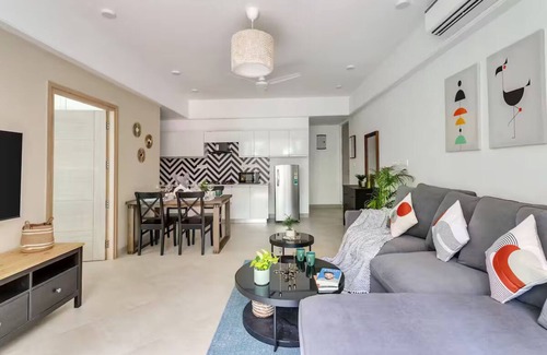 Candolim Apartment | Aeris by Dia Hotels & Homes Cozy 1 bedroom apartment in Candolim with WiFi, AC