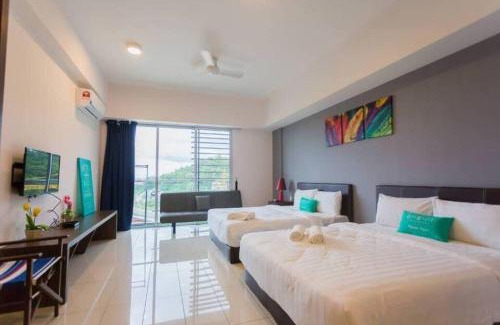 Tanjung Aru Apartment | Aeropod [5B]/Near Airport/2 Queen Bed/Netflix/Free Parking