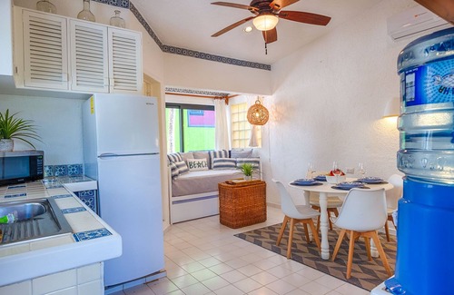 Akumal Condo | Affordable, bright studio with beach access, AC and WiFi!