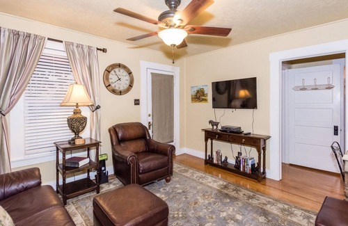 Fredericksburg House | Agape Front Home, Sleeps 2-4, one block off Main St., 50A EV charging plug